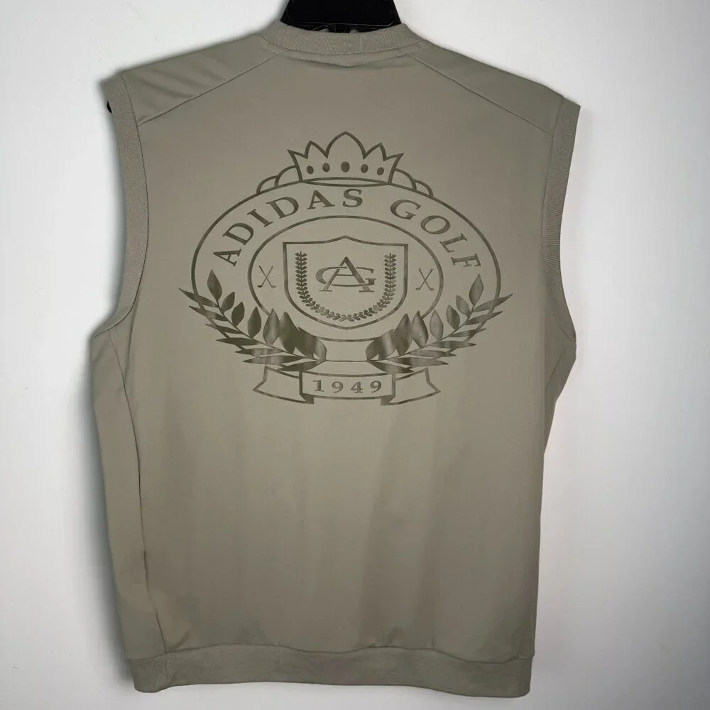 Adidas Golf Go To Vest NWOT Khaki Green Size Medium